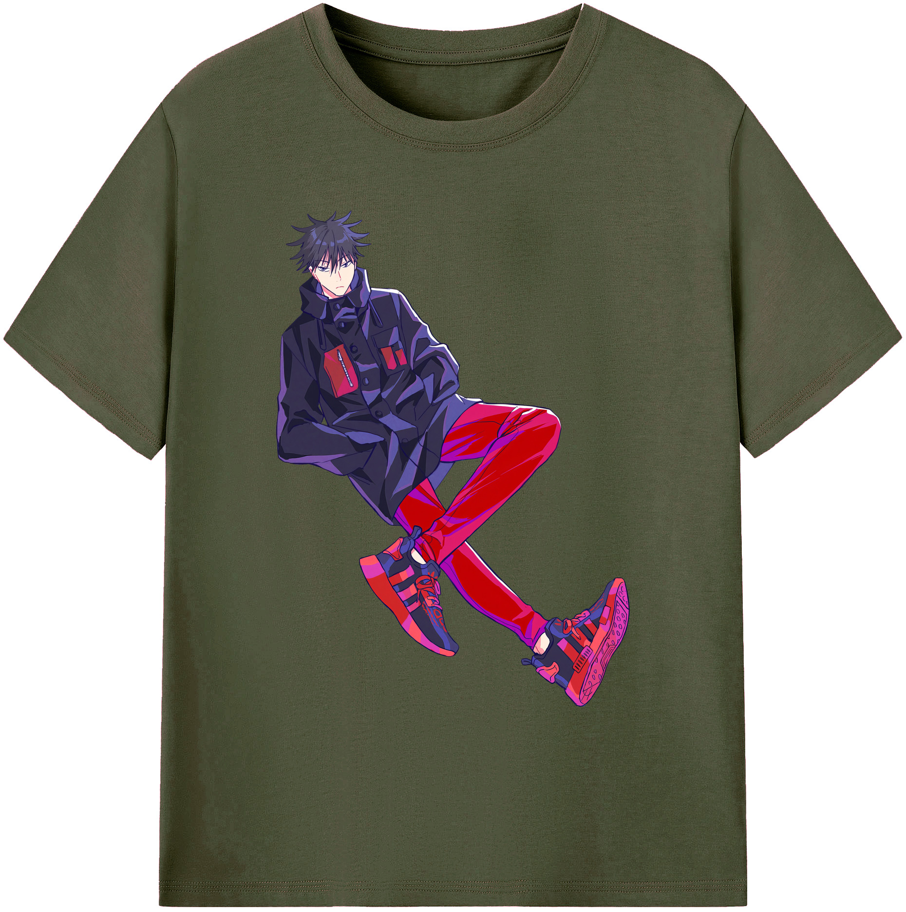 （画像用） 呪術廻戦 Jujutsu Kaisen 綿100％ メンズ半袖Tシャツ｜肌触りやわらか＆通気性
